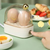 미니 계란찜기 2구 소형 휴대용 계란삶는기계 에그메이커 다기능 호빵 만두 달걀찌는기계