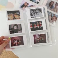 오리지널티켓제작 콜북 제작 포카바인더 콜렉트북Transparent Photo Album Mini Polaroid Card Train Ticket Collection Book Jew