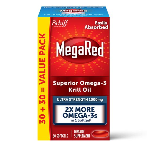 <b>쉬프</b> 메가레드 MegaRed 오메가3 남극 고순도 크릴오일 1000MG 소프트젤 60정