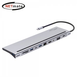 NETmate 노트북 C타입 USB 멀티포트 허브 도킹스테이션 NM-TCD03