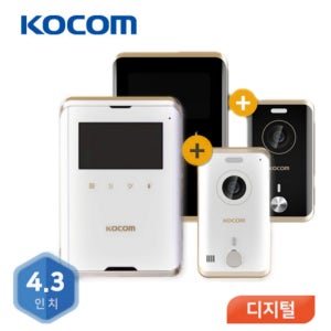 코콤 비디오폰 K6B VP-R431E 4.3인치 초인종포함 디지털 인터폰 전국설치