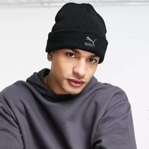 푸마 에센셜 겨울 따뜻한 트레이닝 스포츠 비니 모자 블랙 남녀공용