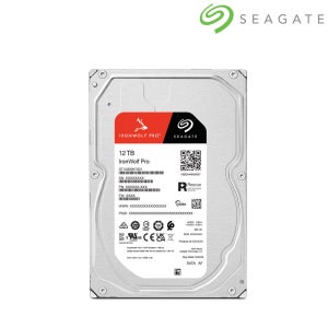 12TB ST12000NT001 씨게이트 IronWolf Pro NAS 하드디스크 5년보증 데이터복구 256MB, 12TB