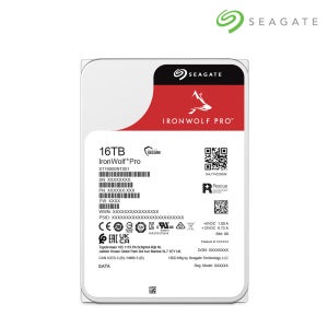 16TB ST16000NT001 씨게이트 IronWolf Pro NAS 하드디스크 5년보증 데이터복구 256MB, 16TB