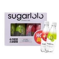 슈가로로 제로칼로리 스파클링 350ml x 12개입 사과맛 샤인머스캣 무설탕 탄산음료