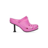 56609947 발렌시아가 펌프스 힐 Balenciaga Womens Crocs Madame 80mm in Pink 677390W1S8E5300