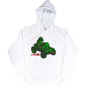 공식 GORILLAZ 고릴라즈 Green Jeep 후드 티셔츠