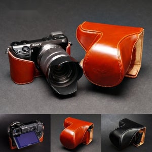 소니 Sony NEX6 NEX7 전용 속사케이스 가죽 호환