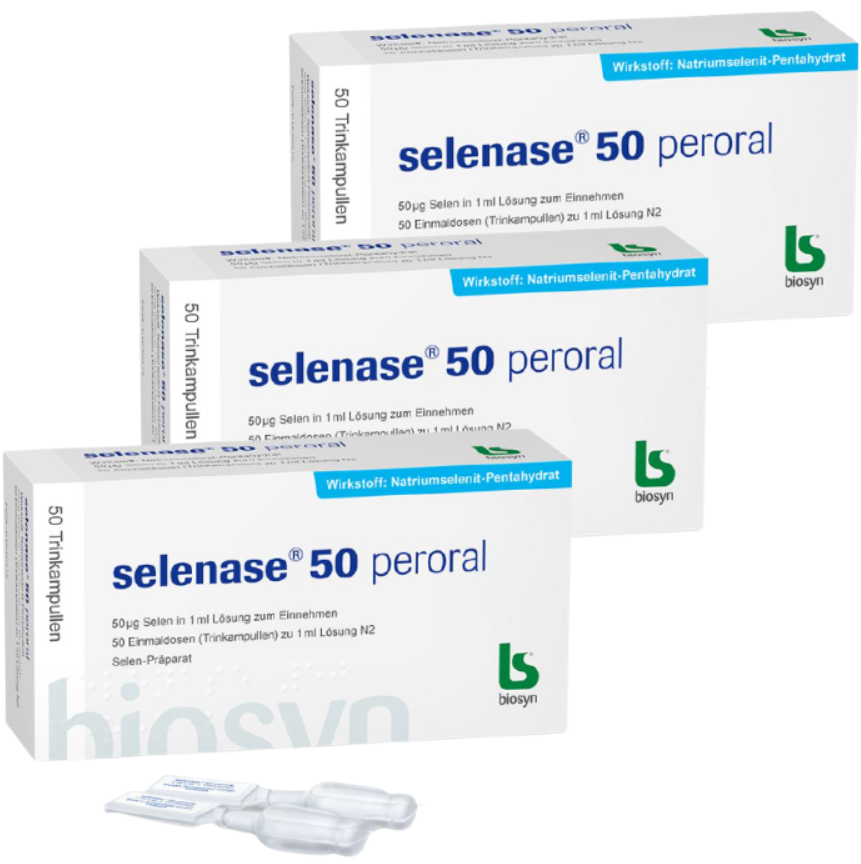비오신 <b>셀레늄</b> 셀레나제 퍼오랄 50액상 3박스 독일 Biosyn Selenase