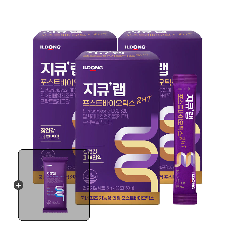 지큐랩 포스트바이오틱스 알에이치티 30포, 3개