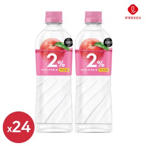 2%부족할 때 제로 500ml 24입 이프로 복숭아맛 이온음료 스포츠음료