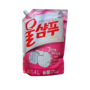 애경 울샴푸 오리지널 리필 1.4L 중성세제 액체세탁세제 손빨래세제