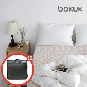 보국전자 캠핑 침대 전기장판 전기매트 워셔블 에어셀 전기요 오트밀라떼 싱글