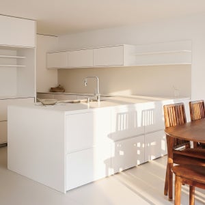 닥터씽크 릴러블키친7 모말르 화이트 싱크대 1.4m 일자형 맞춤교체 주방