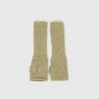 카라코람 KARAKORAM Alpaca Fingerless Armwarmers Green Mel