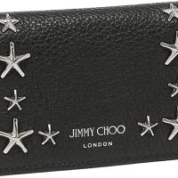 지미츄카드 케이스 넬로 블랙 맨즈 레이디스 JIMMY CHOO NELLOUUF 14503793 병행 수입품