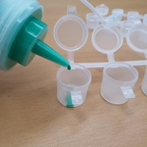 미니 물감 소분통 파렛트 용기 초등 유치원 미술 수업 어린이집 미술 방과후 교구 10ml