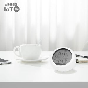 스마트공간 IoT팝 LCD 온습도 센서 - 텐플 디지털 온도계 실내 관리 원격연동 지그비
