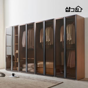 브론즈 옷장세트 3200 시스템 옷장 드레스룸 옷방 이불 장롱