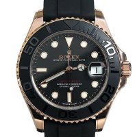 Rolex(로렉스) 268655 18K 에버로즈골드 러버밴드 요트마스터 37MM 여성시계