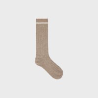 셀린느 양말 TRIOMPHE SOCKS IN RIBBED CASHMERE 2A43V290Q 02BG