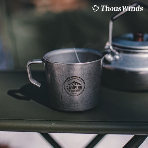 빈티지 캠핑 머그컵 더블월 감성 250ml ThousWinds