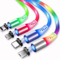 USB 휴대 전화 USB C 케이블 코드 충전기 와이어 삼성 LED 마이크로 유형