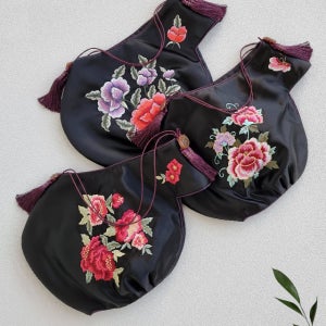 AN 전통 자수 성인 조바위 한복 모자 여성 행사용 머리 장신구