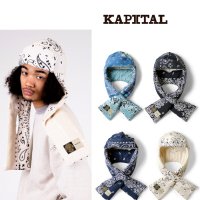 캐피탈 KAPITAL 반다나 KESA CAP 귀달이 모자 4컬러 일본직구