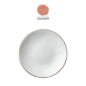 까사무띠 노세 스무스 원형 샐러드 접시 23cm Stone Gold