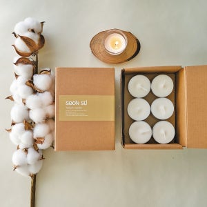 무향 티라이트 소이캔들 18개입 초 미니 양초 선물세트 KC인증 270g