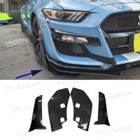 2015-2021 포드 머스탱 gt500 스타일 프론트 범퍼 립 코너 스포일러 윙렛 스플리터 매트 balck탄소