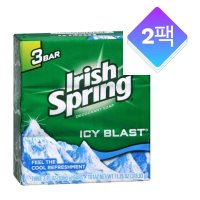 Irish Spring 비누 얼음 3바 2팩 Bar Soap Icy Blas 106g