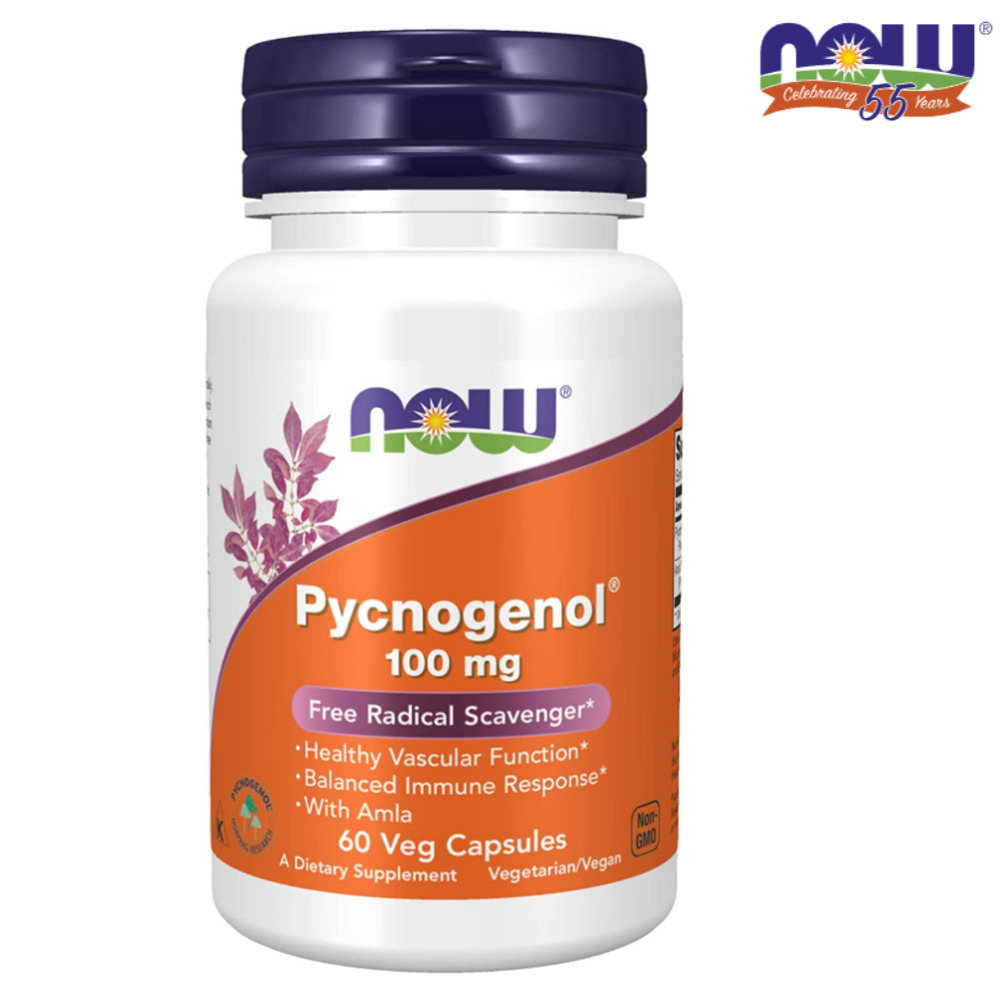 나우푸드 <b>피크노제놀</b> 100mg 60정 호팍사 프랑스 해안 소나무껍질