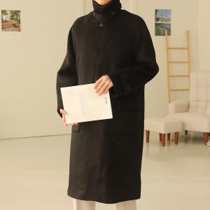 남자발마칸코트 울 모직 겨울 남자코트