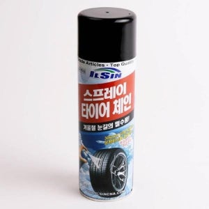 일신 스프레이 타이어 체인 IS-7513 500ml 눈길 빙판길 대비 자동차 겨울용품