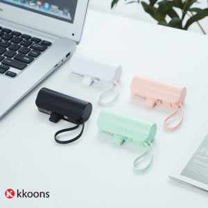 꾼스 가벼운 도킹형 일체형 보조배터리 5000mAh