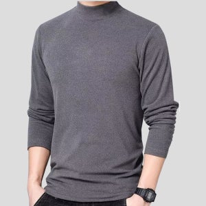 반목티 남자터틀넥 기모 안감 반목폴라