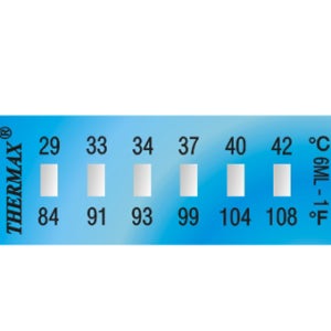 6L 일회용 가역성 비가역성 종이 온도 측정 변화 써머라벨지스티커 온도계테이프 THERMAX.