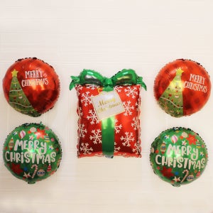 크리스마스 풍선장식 선물상자 5종 세트