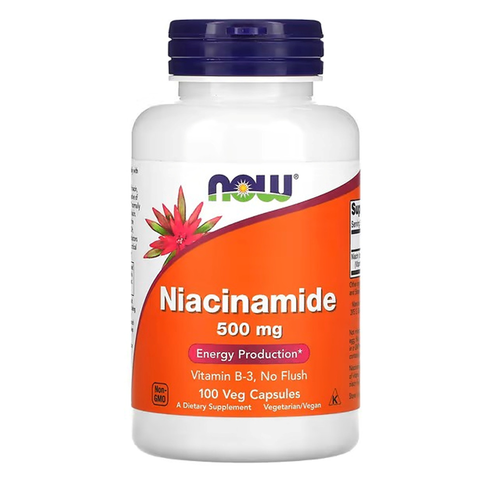 나우푸드 Niacinamide <b>나이아신아마이드 500mg</b> 베지캡슐 100정
