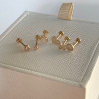 14k 인터널 라블렛 트라거스 이너컨츠 피어싱 바두께 1mm