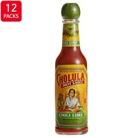 cholula Chili Lime Hot Sauce 촐룰라 칠리 라임 핫 소스 피자 타코 150ml 12팩