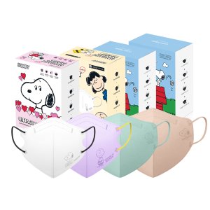 스누피마스크 소형 컬러마스크 30매 화이트 언택트 플러스