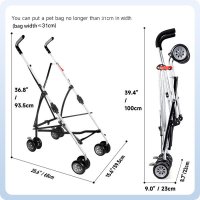 러시아 무료 배송 애완 동물 유모차 프레임 운반 개 고양이 가방 Foldable 간단한 경량 여행 전송 다기능 트롤리