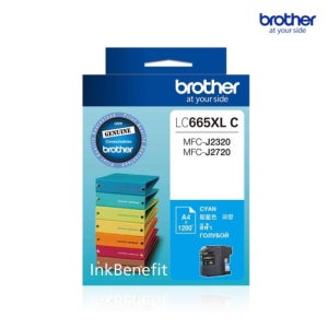 브라더 정품잉크 LC665XL C 파랑 / J2320 J2720
