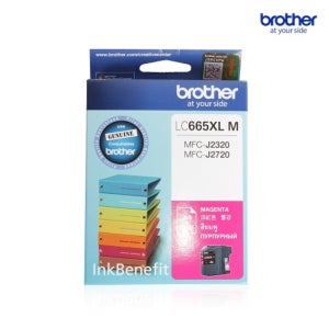 브라더 정품잉크 LC665XL M 빨강 / J2320 J2720