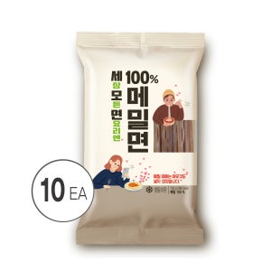 올리온 세모면 100% 메밀면 냉모밀 모밀 메밀 국수 막국수 야끼소바 면 150g, 10개