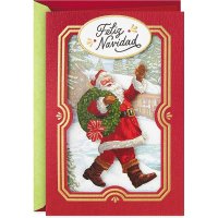 크리스마스 편지 카드 엽서 홀마크 산타 클로스 할아버지 액자형 그림 봉투 세트