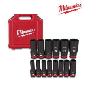 밀워키 49-66-7014 1/2 롱 임팩트 소켓 세트 14PC